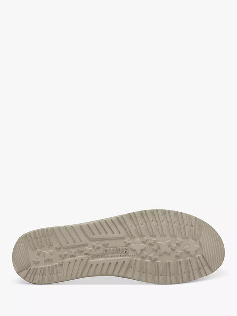 Hey Dude Wally Sox Beige Men's Slip On Canvas Shoes
