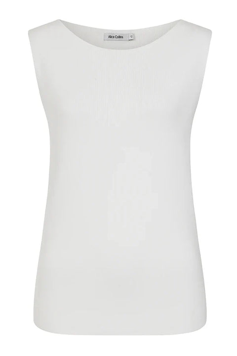 Alice Collins Vida Sleeveless Top White