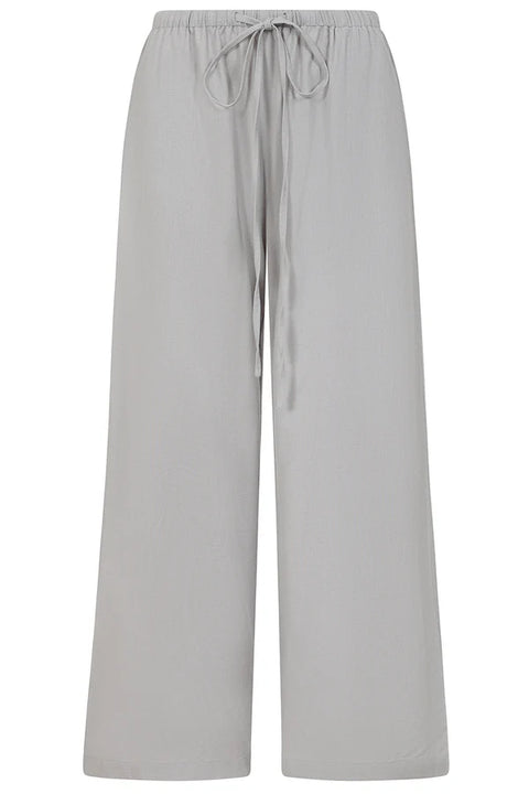 Alice Collins Rose Plain Wide Leg Trousers Dusky Grey