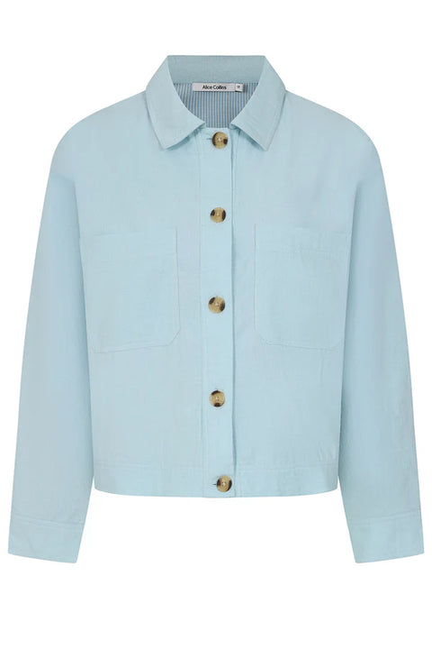 Alice Collins Casey Lined Jacket Chalk Blue