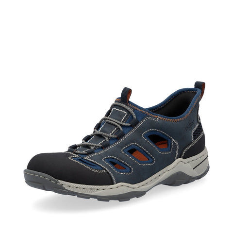 Rieker 08078-14 Schwarz Midnight Mens Ready2Go Slip On Shoes