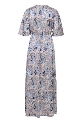 B.Young 20817093 Byhilly SS Dress Blue Paisley