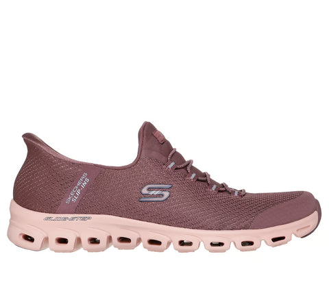 Skechers Slip - Ins 104557/BURG Burgundy Glide - Step - Vibey Womens Casual Comfort Hands Free Slip On Shoes