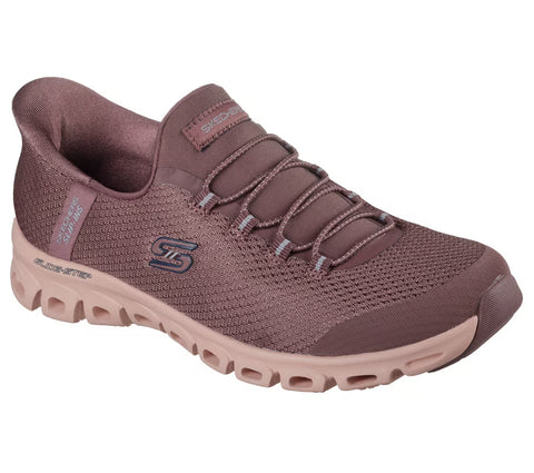 Skechers Slip - Ins 104557/BURG Burgundy Glide - Step - Vibey Womens Casual Comfort Hands Free Slip On Shoes