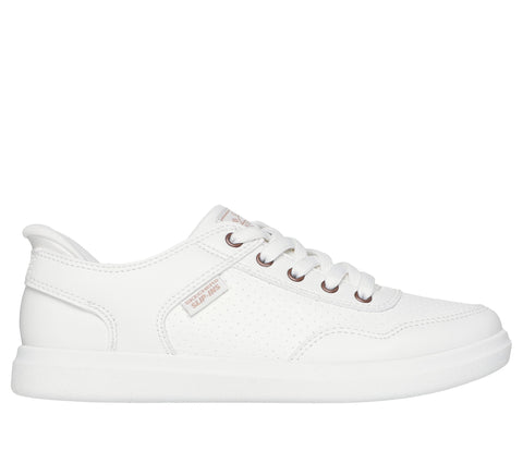 Skechers Slip-Ins 114825/WHT White BOBS D'Vine - So Flattered Womens Casual Comfort Hands Free Slip On Shoes Trainers