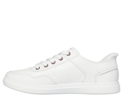 Skechers Slip-Ins 114825/WHT White BOBS D'Vine - So Flattered Womens Casual Comfort Hands Free Slip On Shoes Trainers