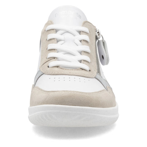 Remonte D1E06-81 Womens Blue Jeans Combi Leather Lace Up Trainers
