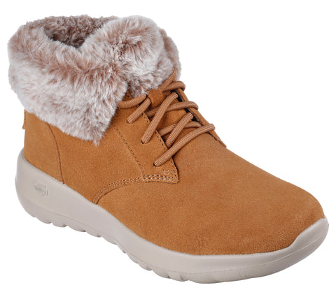 Skechers Womens 144042/CSNT Chestnut On The Go Joy-Plush Dreams Casual Comfort Boots