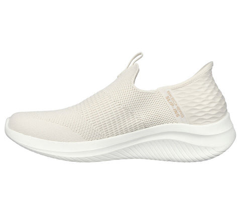 Skechers Slip - Ins 149708/NAT Natural Ultra Flex 3.0 - Cosy Streak Womens Hands Free Slip On Trainers