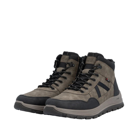 Rieker B8120-25 Brown Mens Water Resistant Casual Comfort Ankle Boots