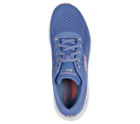 Skechers 150051/BLPK Blue Pink Arch Fit 2.0 Big League Womens Lace Up Trainers