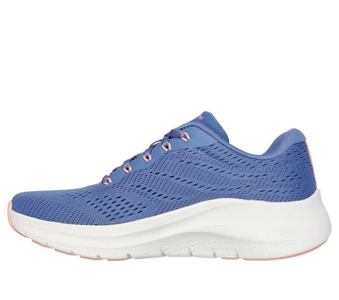 Skechers 150051/BLPK Blue Pink Arch Fit 2.0 Big League Womens Lace Up Trainers