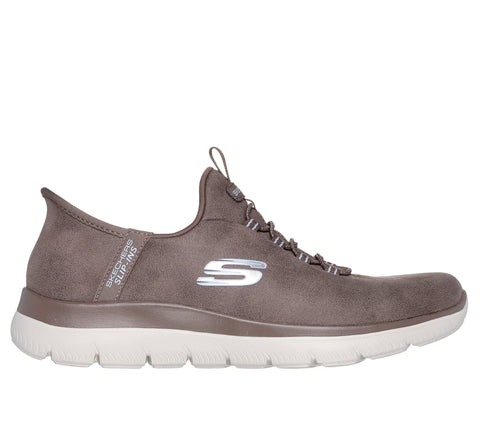 Skechers Slip-Ins 150254/BRN Brown Summits - Unknown Trail Womens Casual Comfort Hands Free Slip On Shoes Trainers