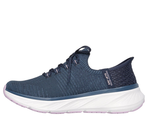 Skechers Slip-ins 150470/NVLV Navy Lavender Relaxed Fit: Edgeride - Impression Womens Casual Comfort Hands Free Slip On Shoes Trainers