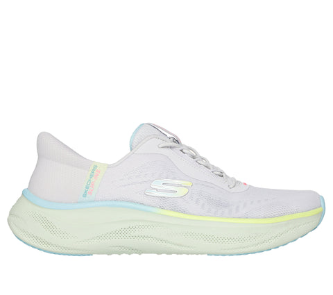 Skechers Slip - Ins 150560/LGMT Light Grey Multi Skech Cloud - Perfectly Plush Womens Casual Comfort Hands Free Slip On Shoes