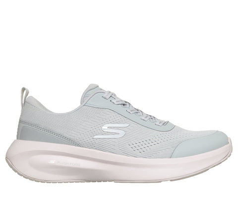 Skechers 150572/GYPK Grey Pink Skechers Plush Foam Womens Casual Comfort Lace Up Trainer