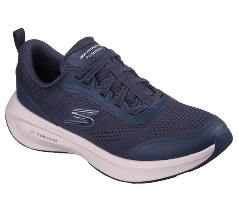 Skechers 150572/NVY Navy Skechers Plush Foam Womens Casual Comfort Lace Up Trainers