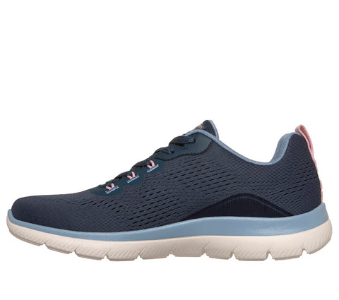 Skechers 150754/NVLB Navy Light Blue Arch Fit Summits - Daily Flow Womens Lace Up Trainers