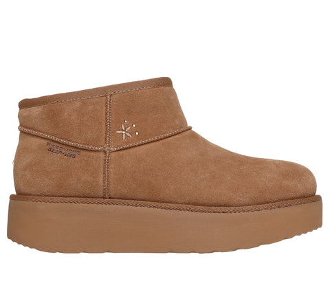 Skechers 169143/CSNT Chestnut Keep Cosy Womens Casual Comfort Pull On Boots
