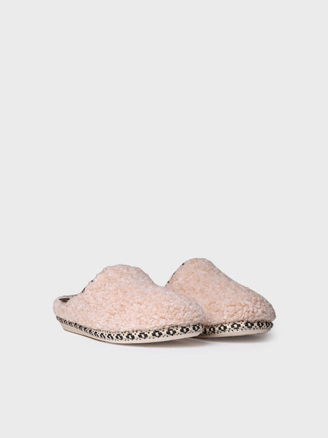 Toni Pons Darla-SB Beige Womens Sheepskin Clog Style Slippers