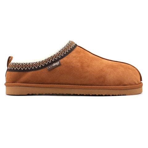 Lazy Dogz Patrick Tan Mens Comfort Slip On Mule Slippers