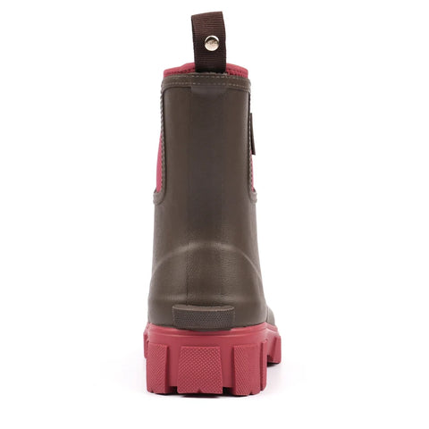 Lunar Rapid Brown Womens Ankle Wellington Boots