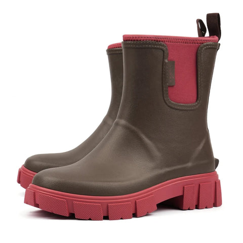 Lunar Rapid Brown Womens Ankle Wellington Boots