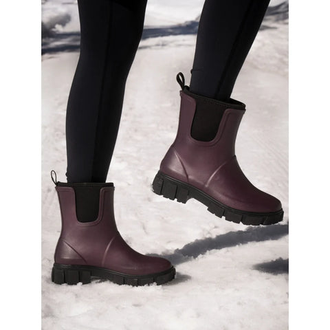 Lunar Lake Plum Womens Ankle Wellington Boots
