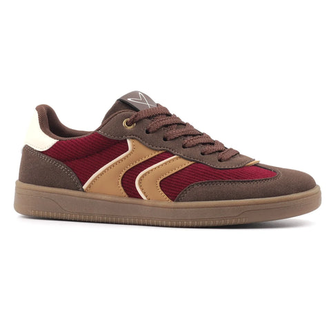 Lunar Jersey Brown Womens Lace Up Trainers