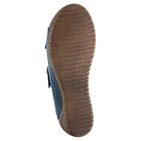 Adesso Juno Navy Womens Comfort Casual Touch Fastening Mules Sandals