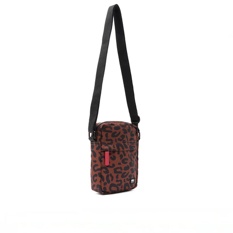 Roka Bond Scarlet Leopard Print Recycled Canvas Crossbody Bag