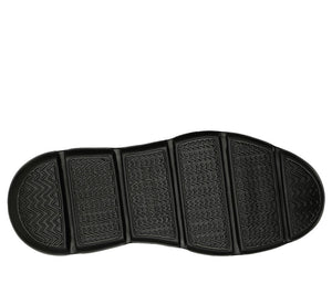 Skechers Slip Ins 205046/BBK Black Mens Casual Comfort Slip On Elastic Lace Shoes