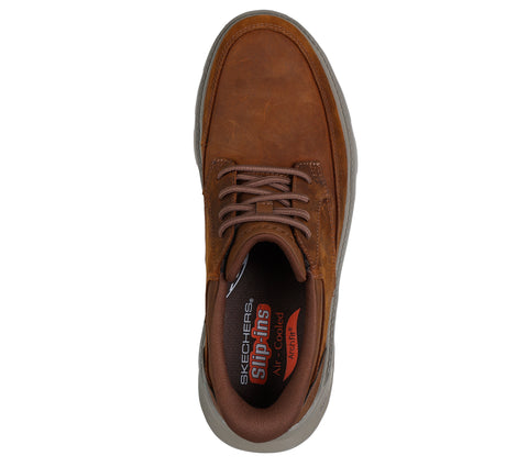 Skechers Slip Ins 205517/CDB Brown Arch Fit Garza - Rowan Mens Casual Comfort Hands Free Slip On Shoes