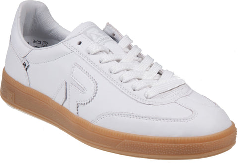 Rieker W2200-80 White Womens Casual Comfort Lace Up Trainers