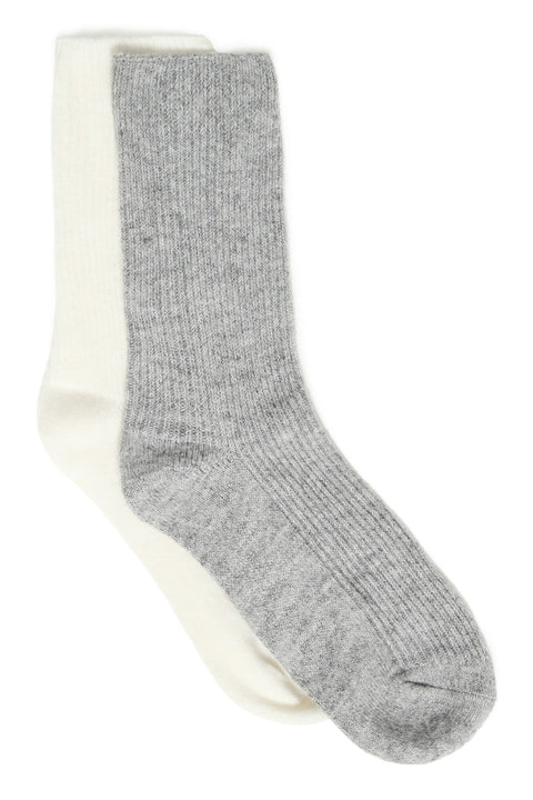 B.YOUNG BYVISOXY 2 PACK SOCKS 20818401 GREY/WHITE Size EU 36-38