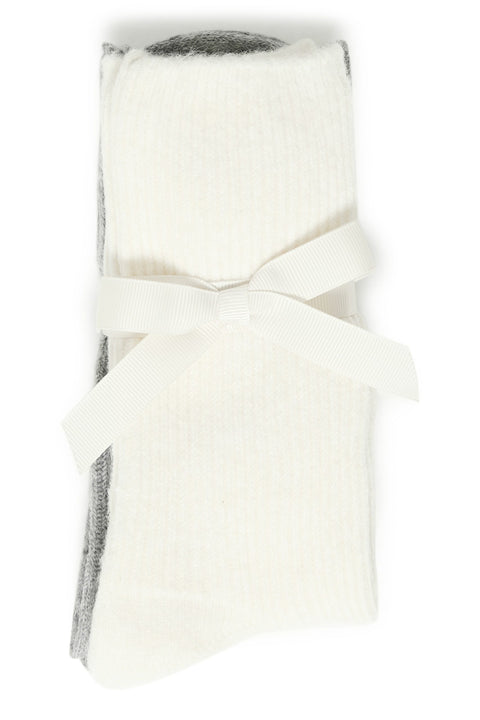 B.YOUNG BYVISOXY 2 PACK SOCKS 20818401 GREY/WHITE Size EU 36-38
