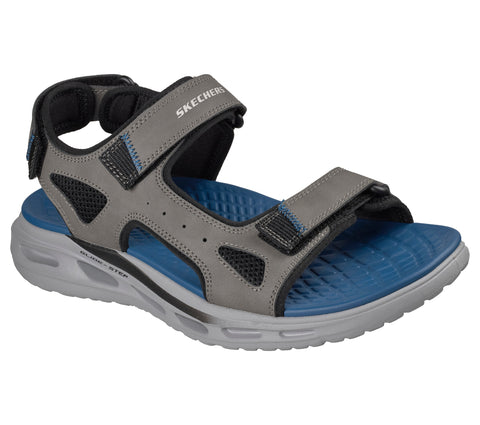 Skechers 211371/CHAR Charcoal Orvan SD Gamble Mens Casual Comfort Touch Fastening Slip On Sandals