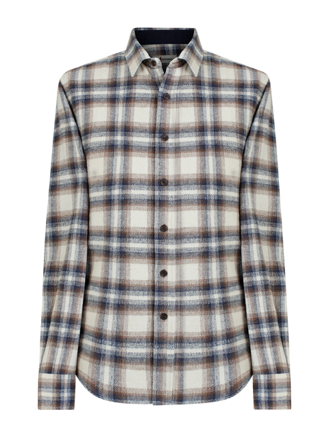 Mish Mash 2308 Lightening Mocha & Gardenia Mens L/S Shirt