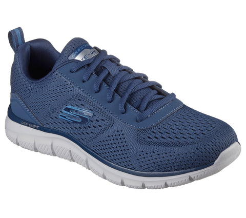 Skechers 232758/BLU Blue Track - Leshur Mens Casual Comfort Lace Up Trainers