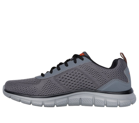 Skechers 232758/CCOR Charcoal Orange Track - Leshur Mens Casual Comfort Lace Up Trainers