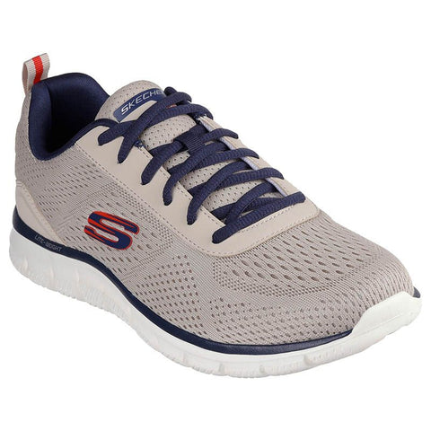 Skechers 232758/TPNV Taupe Navy Track - Leshur Mens Casual Comfort Lace Up Trainers