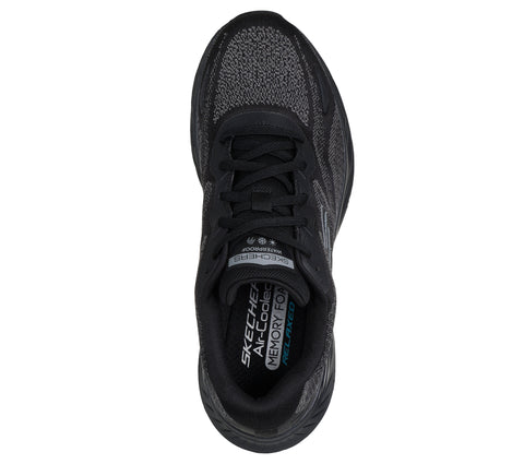 Skechers 232842/BBK Black Edgeride - Konzo Mens Waterproof Casual Comfort Lace Up Trainers