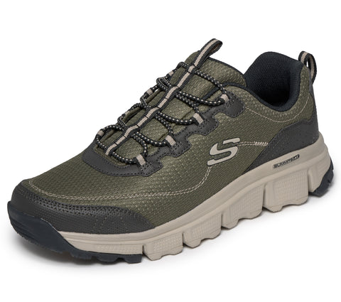 Skechers 237704/OLV Olive Summits AT - Triple Bridges Mens Casual Comfort Stretch Laces Slip On Trainers