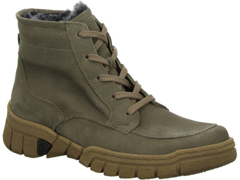 Waldlaufer 904801 165 093 H-Lumi Bear Storm Womens H Fitting Suede Lace Up Casual Boots