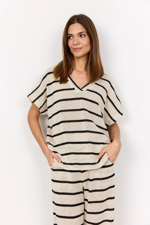 Soya Concept SC-Sahar 1 T Shirt Cream Combi