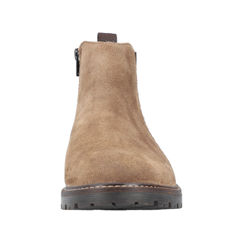 Rieker 32051-64 Brown Mens Casual Comfort Chunky Chelsea Ankle Boots