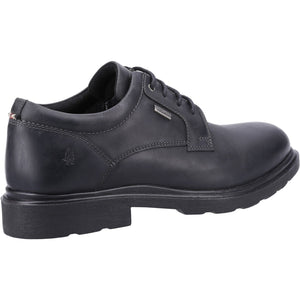 Hush Puppies Pearce Black Mens Casual Comfort Leather Lace Up Shoe