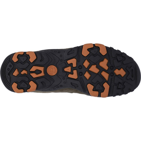 Hi-Tec Quadra Taupe/Burnt Orange Mens Suede Walking Shoes