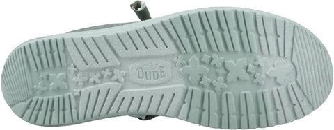 Hey Dude Wally Canvas Duck Green Iceburg Green Men's Slip On Textile Canvas Shoes