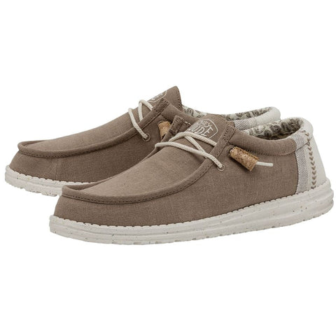 Hey Dude Wally Break Stitch Clay Textile Slip On Shoes